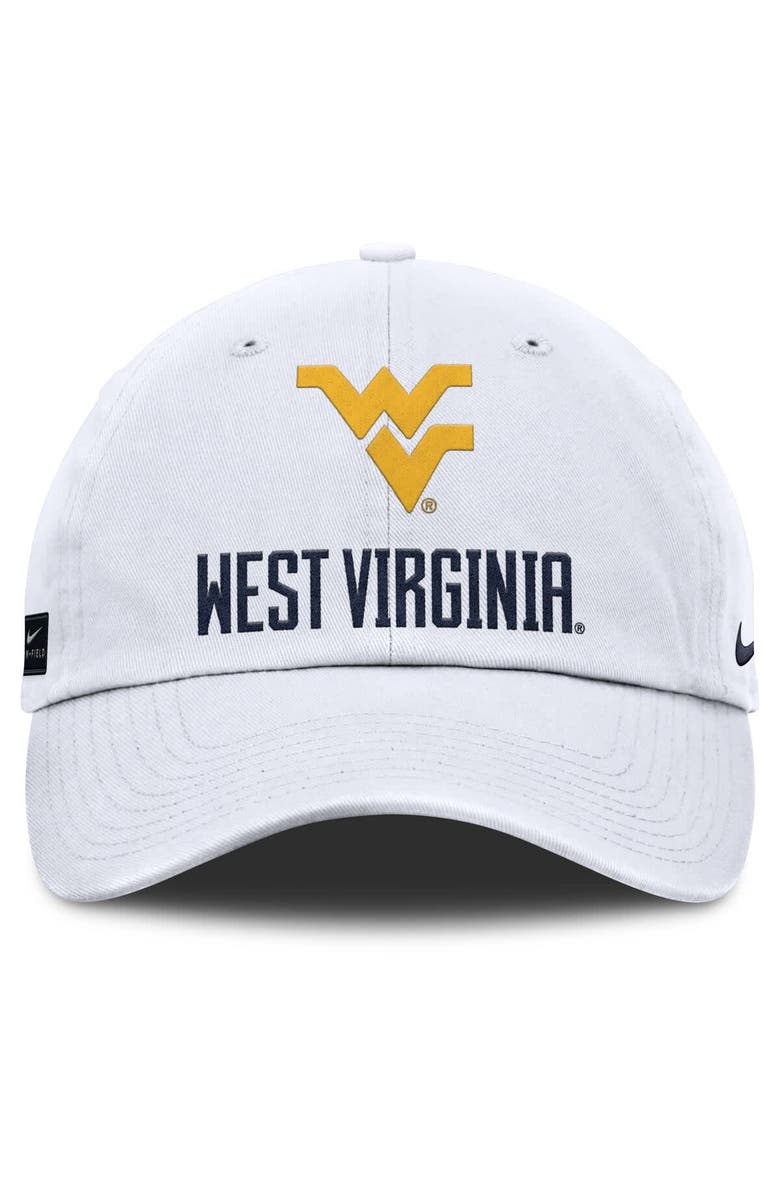Nike Men's Nike White West Virginia Mountaineers 2025 Sideline Club Adjustable Hat, Alternate, color, 