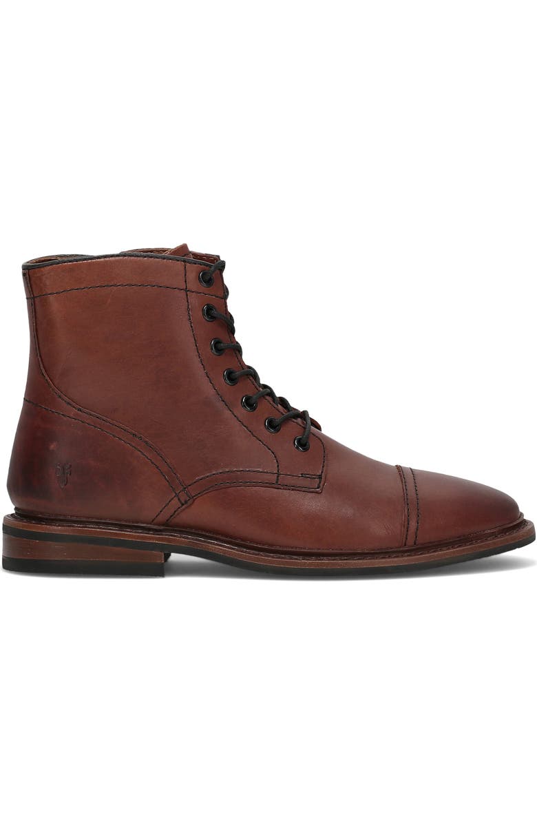 Frye Paul Lace-Up Boot, Alternate, color, Brown