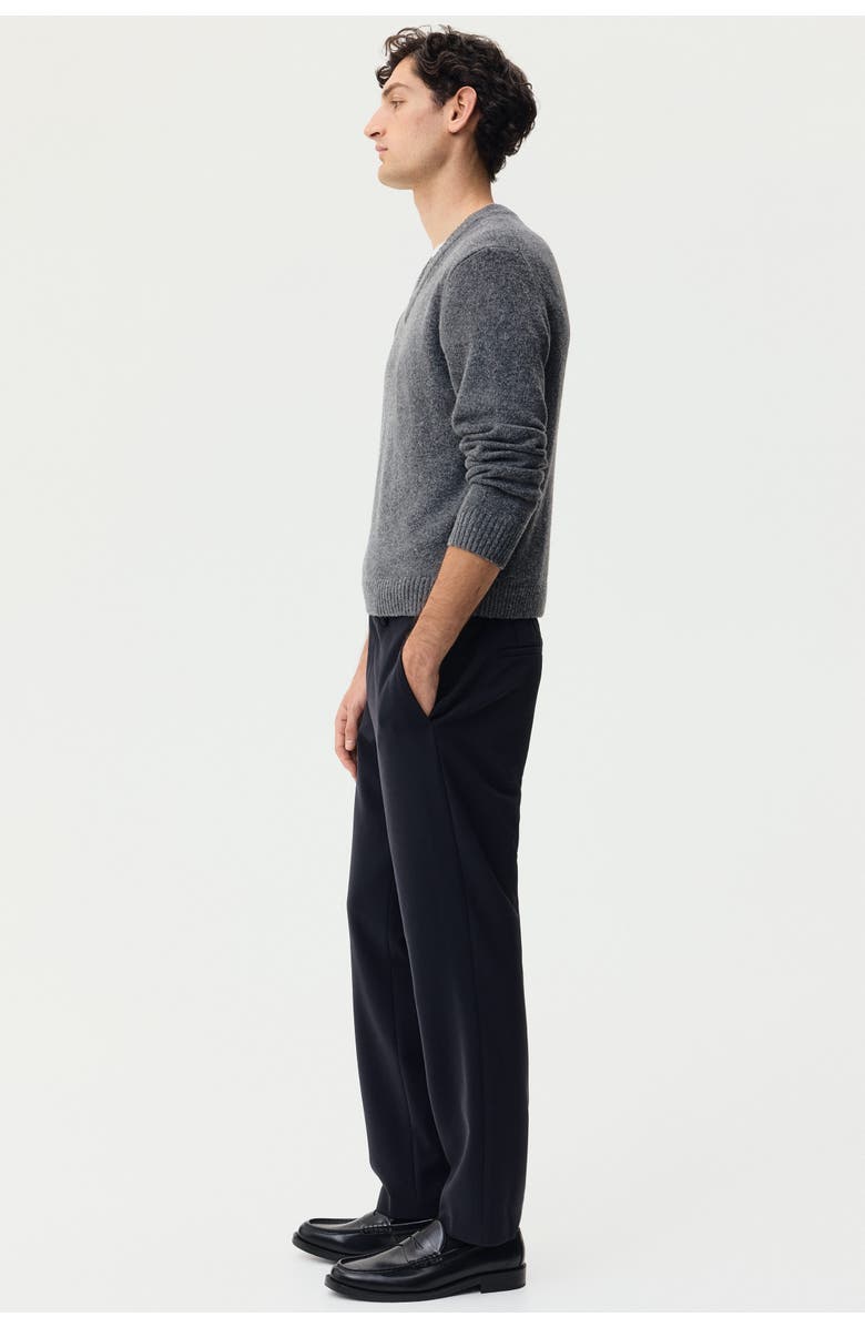 H&M Slim Fit Tailored Trousers, Alternate, color, Navy Blue