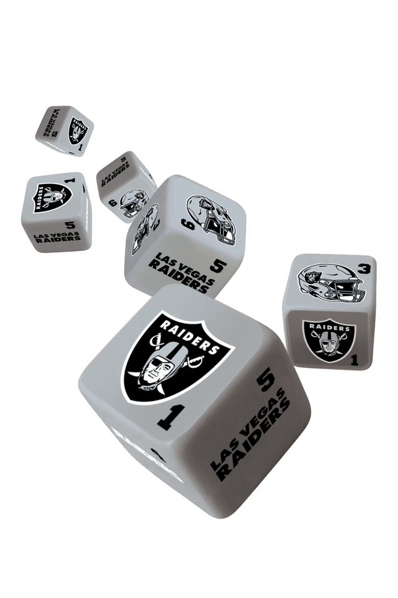 Las Vegas Raiders Dice Set - 19mm, Alternate, color, Multicolor