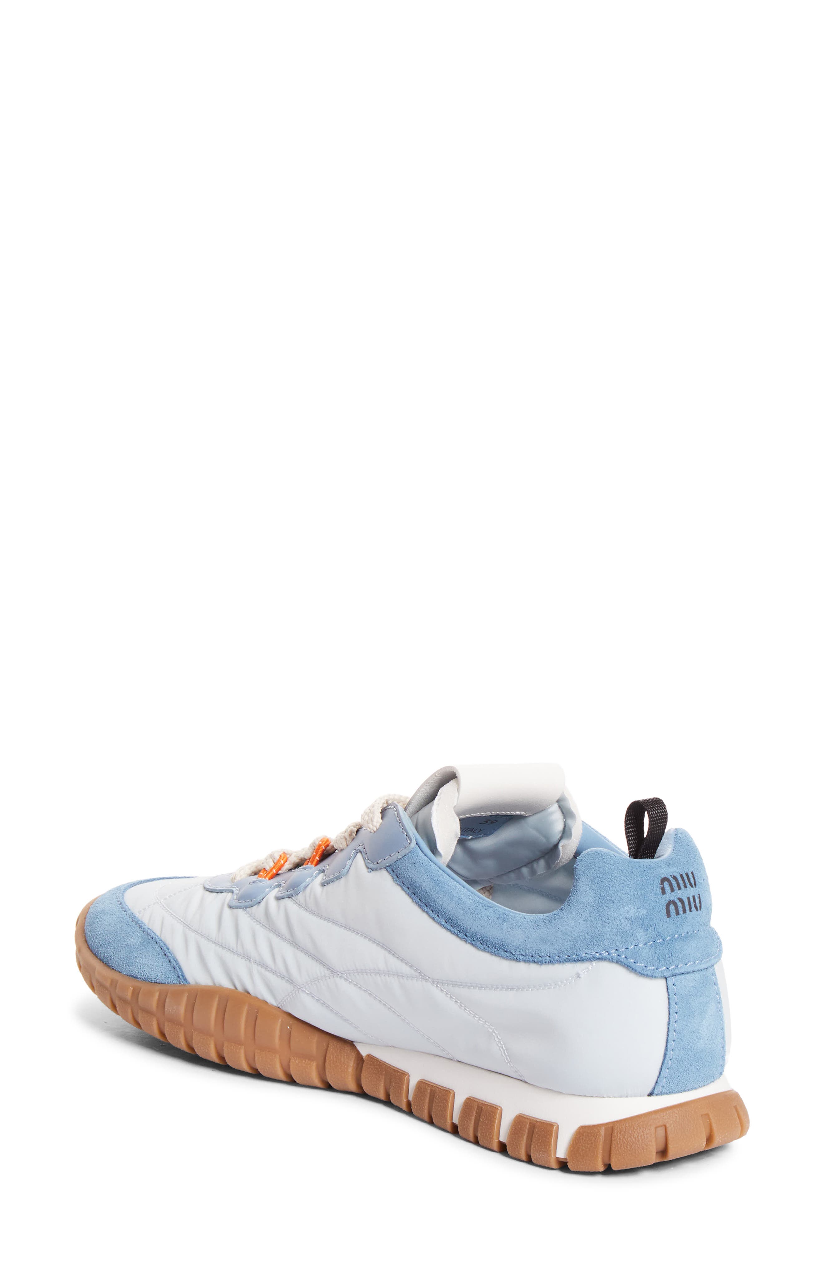 Miu Miu Tyre Quilted Sport Sneaker, Alternate, color, 