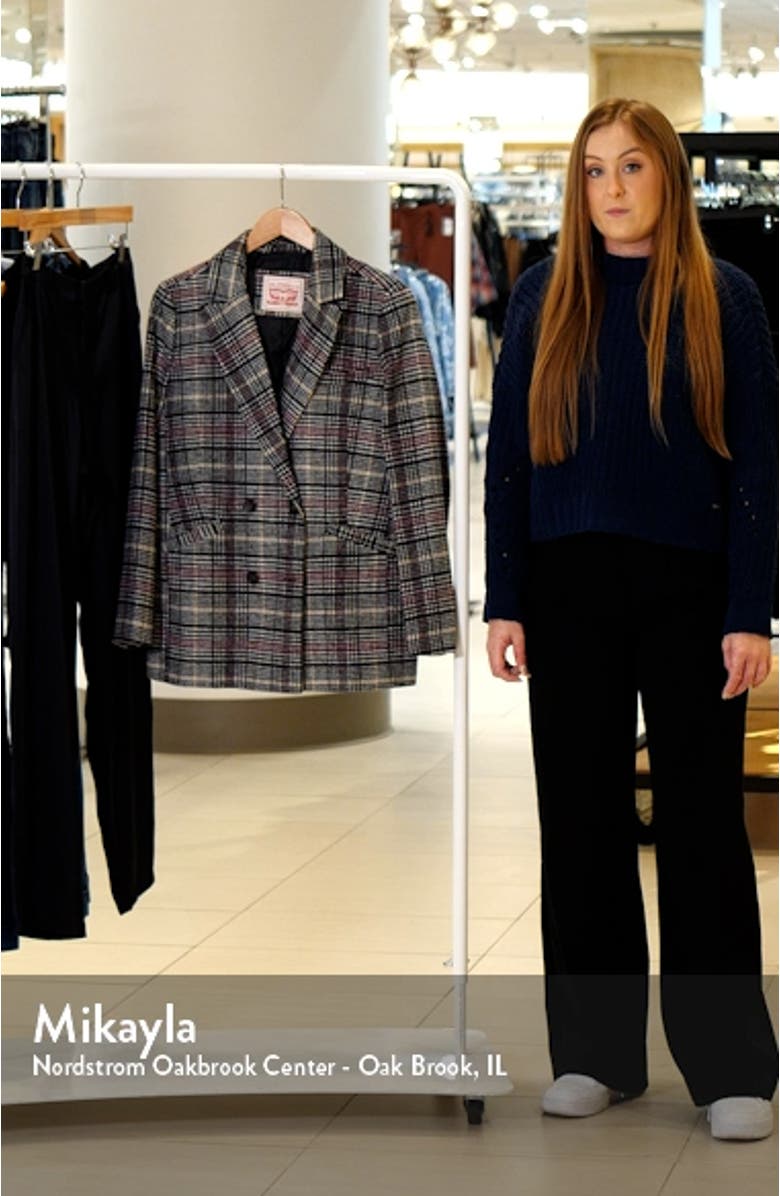 Double Breasted Wool Blend Blazer, sales video thumbnail