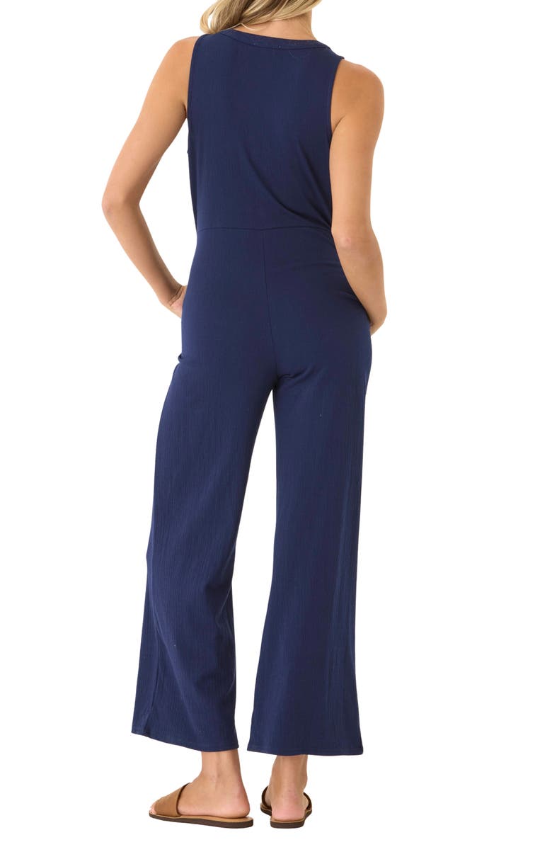 Threads 4 Thought Livvie Sleeveless Textured Jersey Jumpsuit, Alternate, color, 