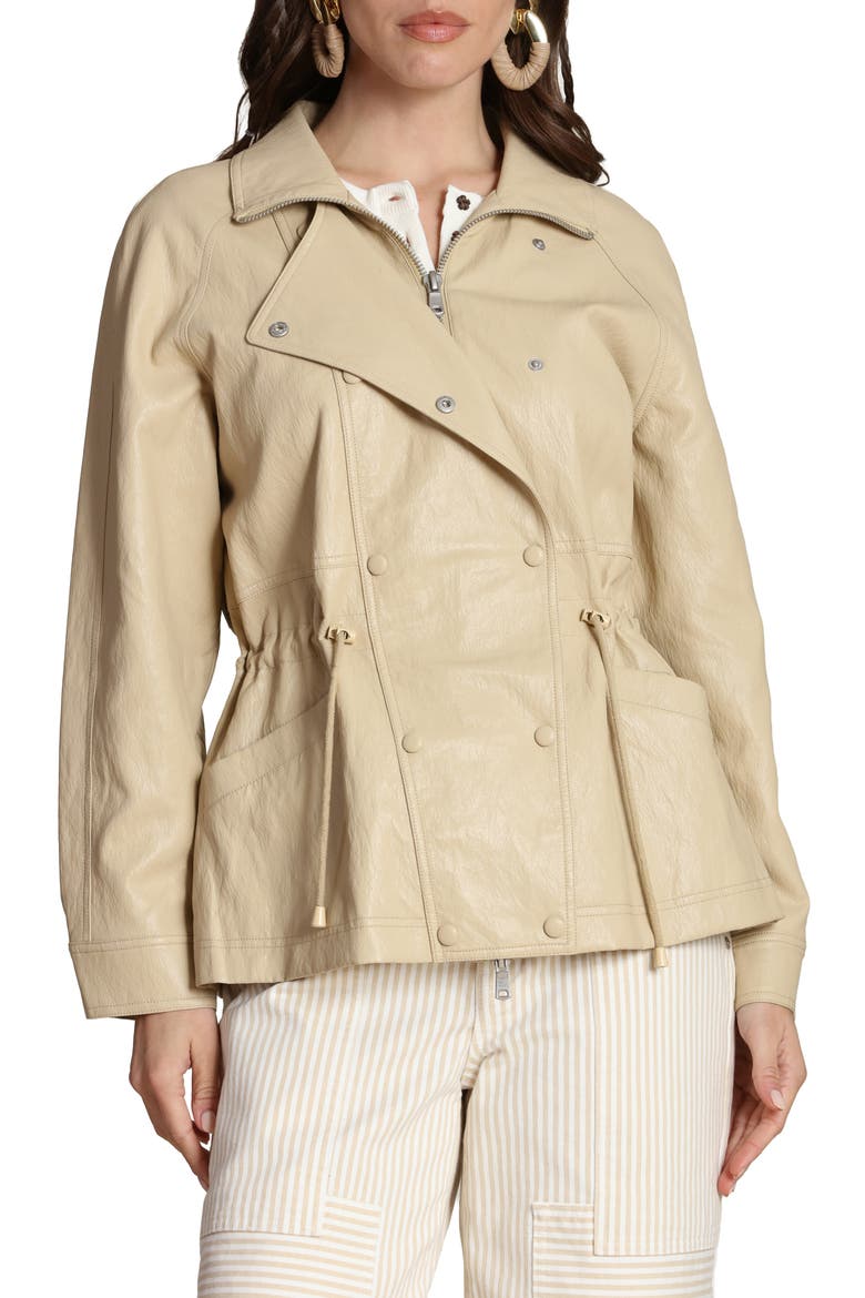 Faux-Ever Leather™ Anorak, Alternate, color, OCHRE