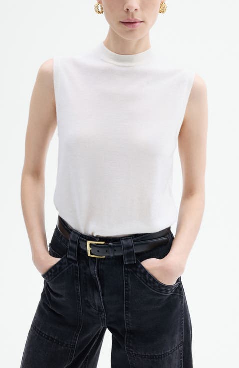 Shell Tank in Fine Cashmere