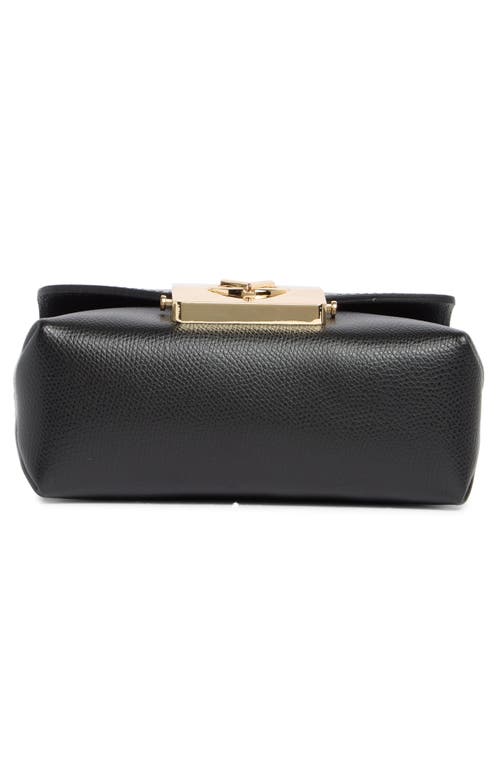 Valentino By Mario Valentino Lola Bonbonniere Leather Crossbody Bag In Black