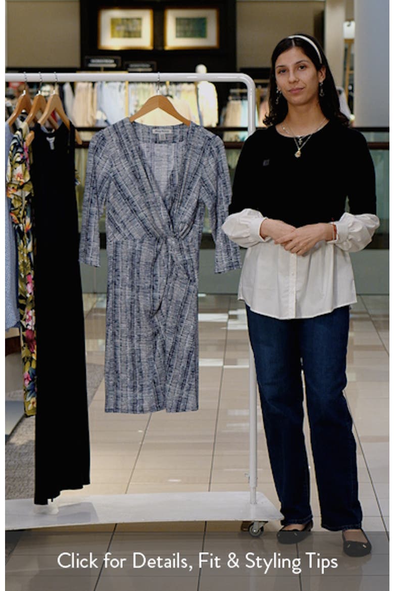 Clara Clear Waters Jersey Faux Wrap Dress video