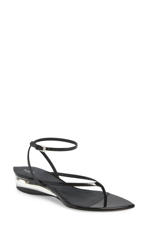 Invisible Wedge Ankle Strap Sandal