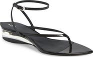 Alaïa Invisible Wedge Ankle Strap Sandal