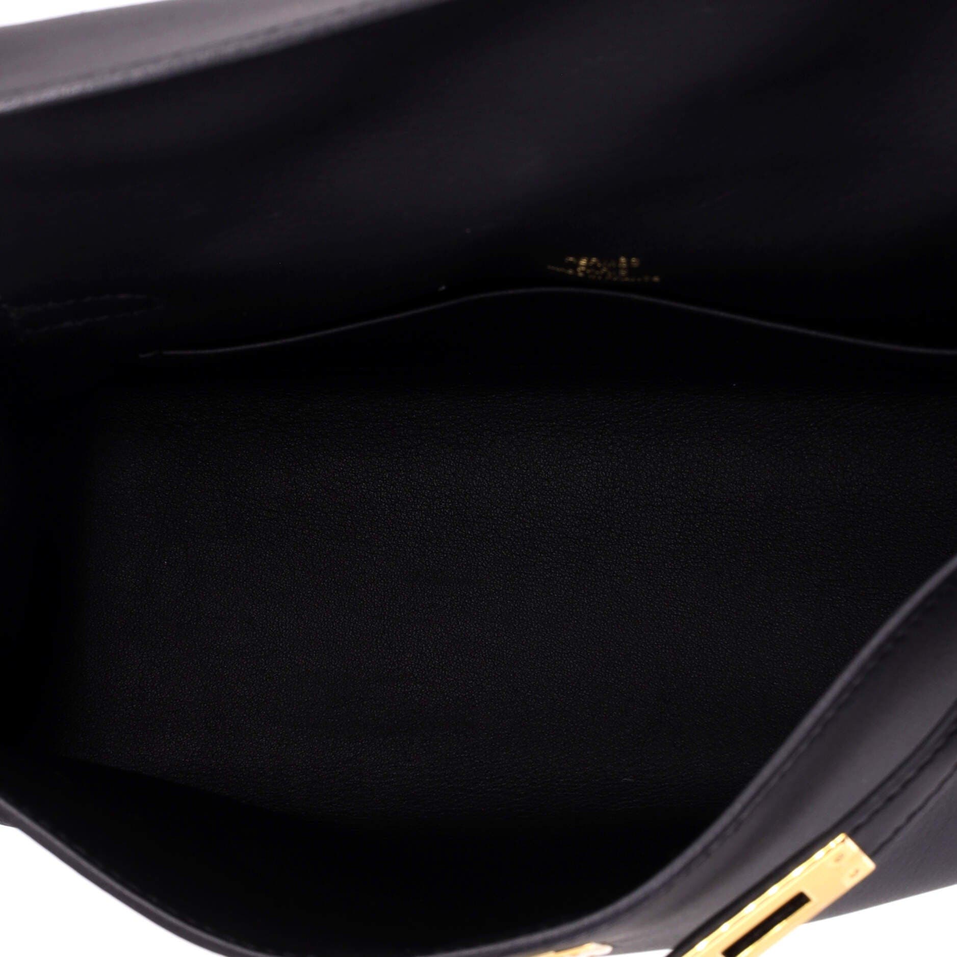 Kelly Pochette Swift, Alternate, color, Black