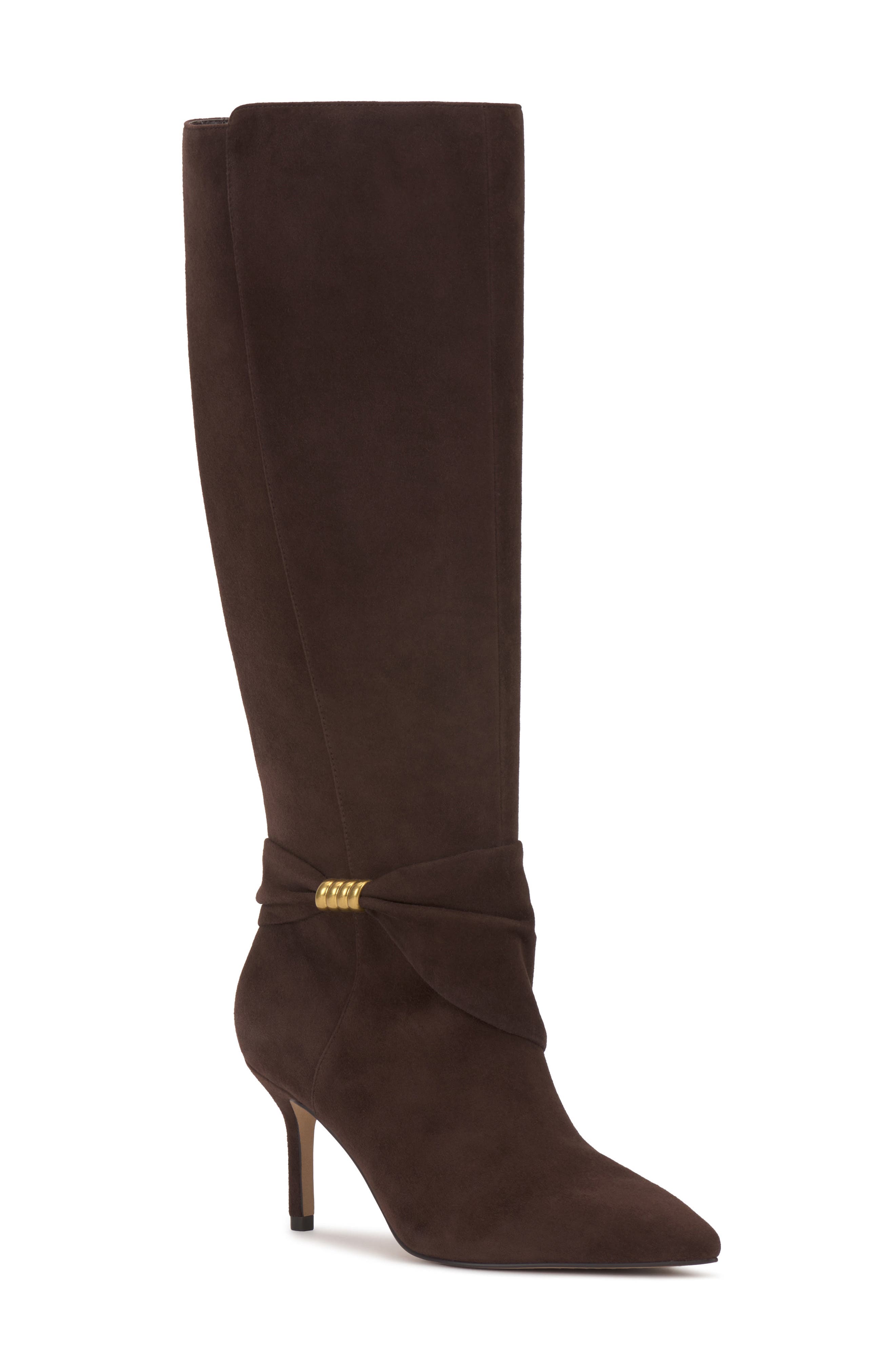 Meezo Knee High Boot, Main, color, BROWNIE
