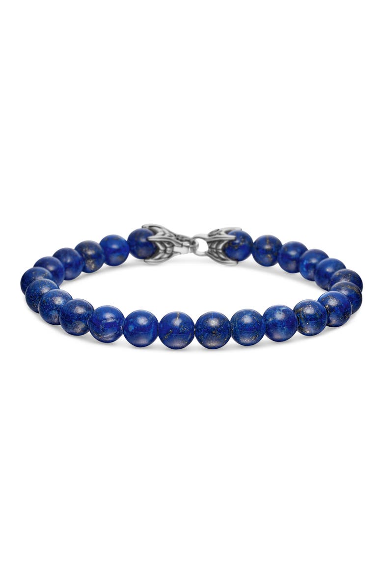 Spiritual Lapis Lazuli Beaded Bracelet, Main, color, BLUE