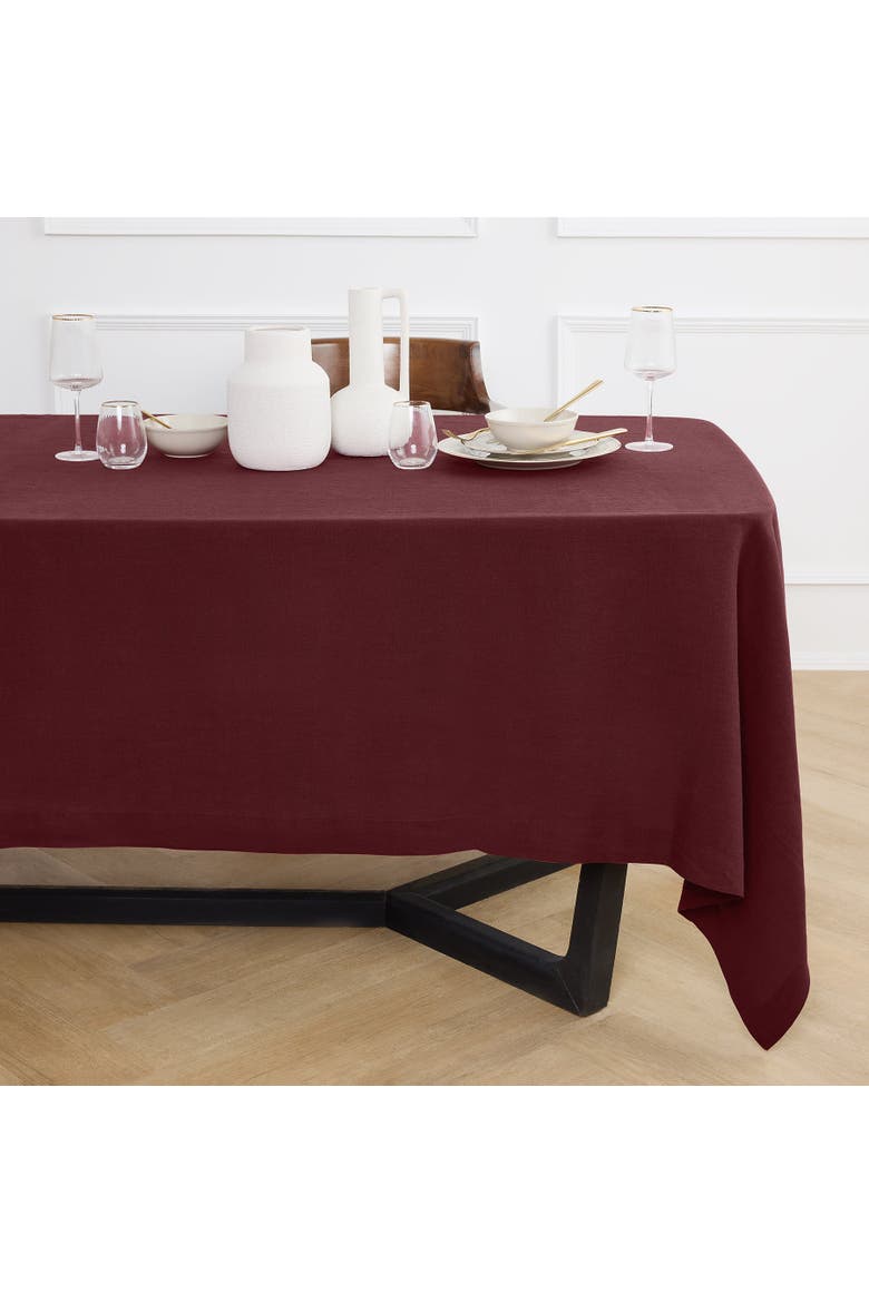 Linen Tablecloth - Sonoma, Main, color, Burgundy