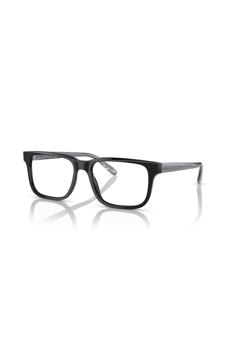 53mm Rectangle optical glasses, Main, color, Black