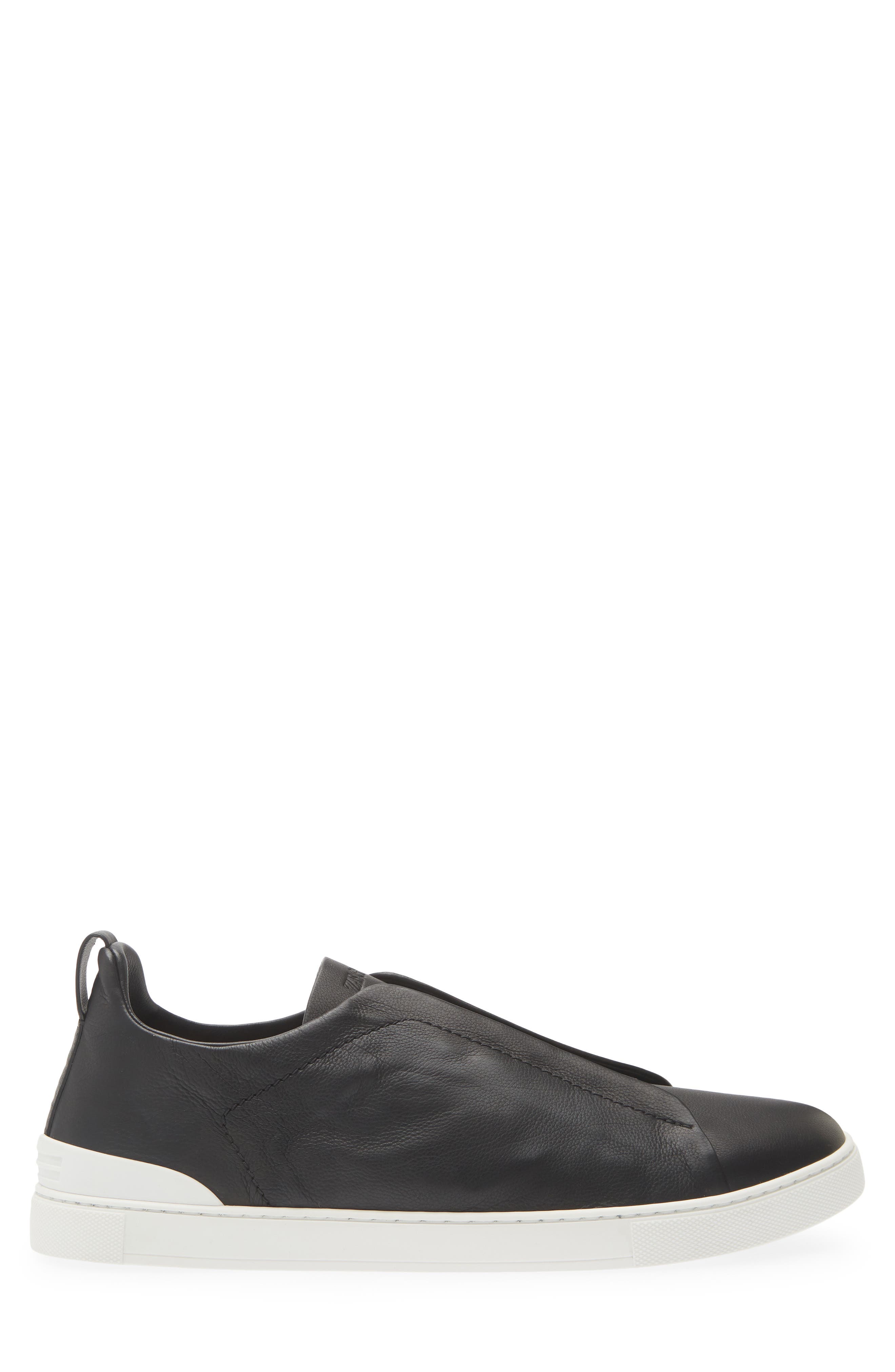 ZEGNA Triple Stitch<sup>™</sup> Secondskin Sneaker, Alternate, color, Black