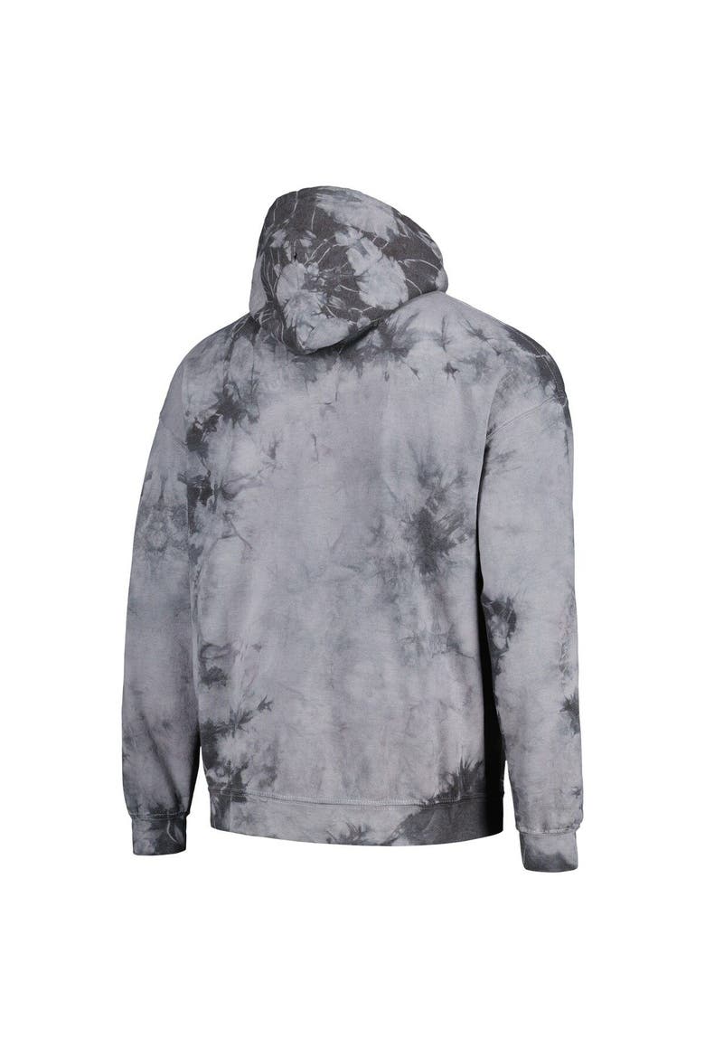 Unisex Stadium Essentials Charcoal Phoenix Mercury Street Art Dark Crystal Tie-Dye Washed Pullover Hoodie, Alternate, color, Charcoal