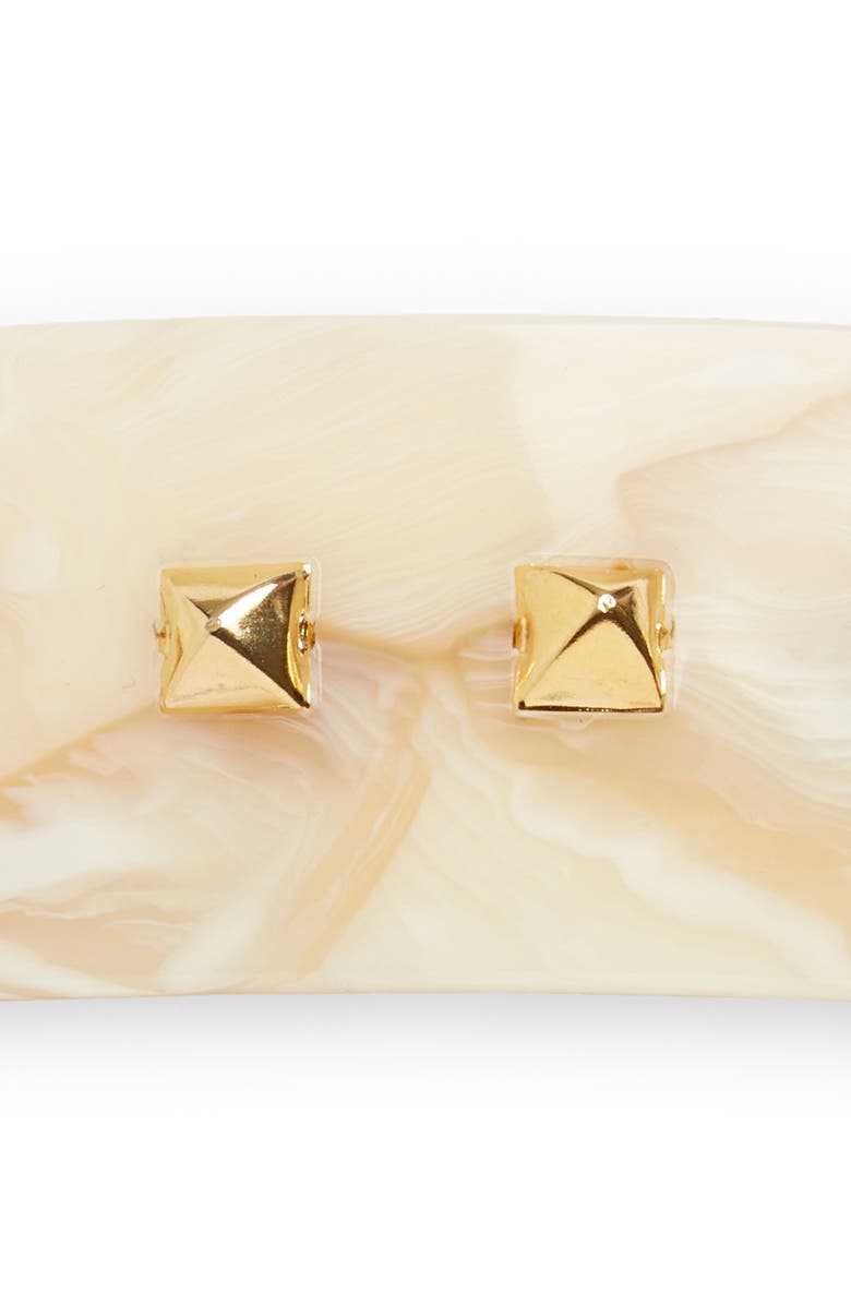 France Luxe Large Studded Barrette, Alternate, color,