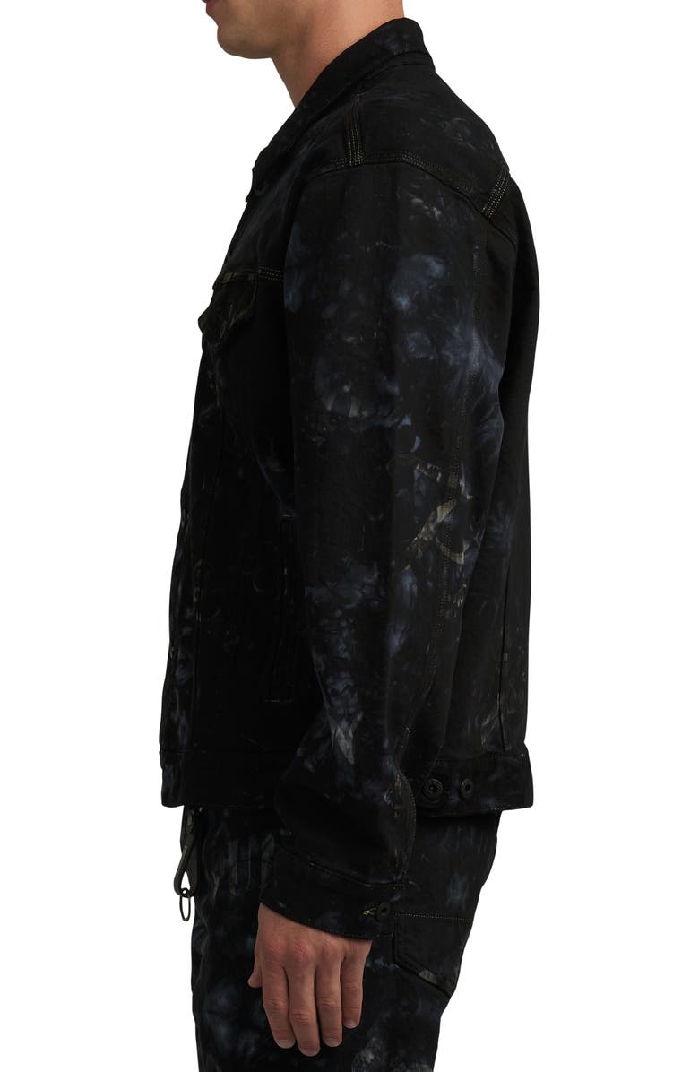 PRPS Kicking Horse Oversize Stretch Denim Trucker Jacket, Alternate, color, 