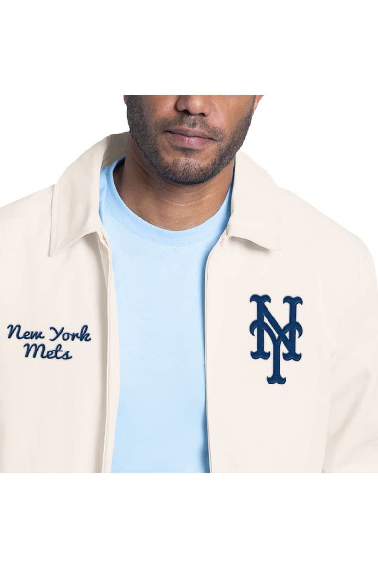 Men's Starter  White New York Mets Franchise Lightweight Full-Zip Jacket, Alternate, color, White