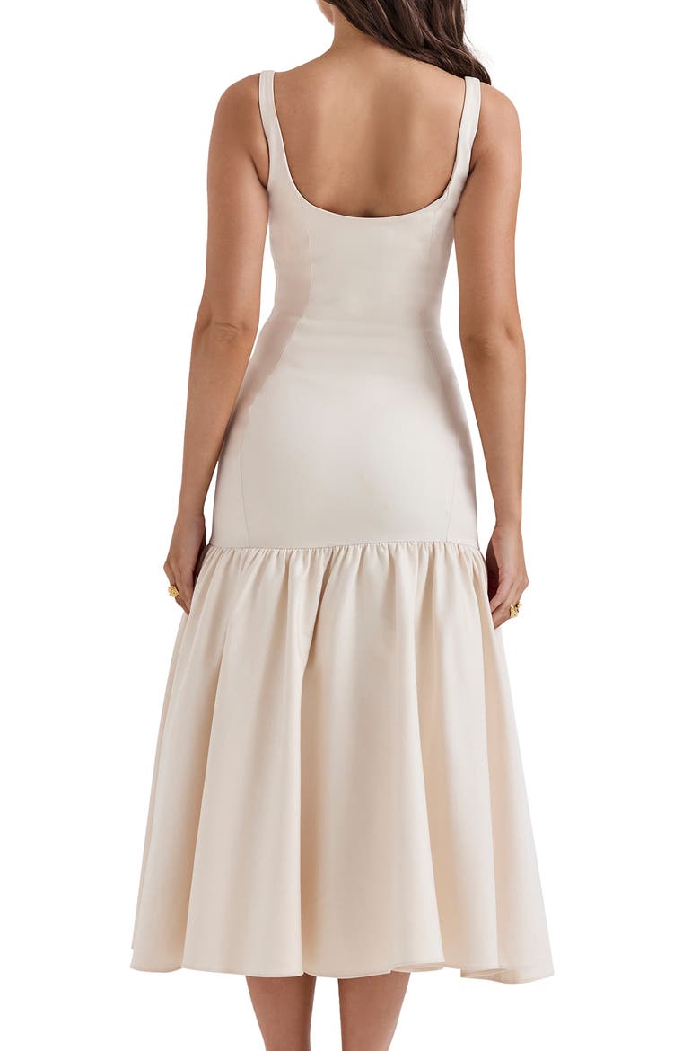 Amore Midi Dress, Alternate, color, VINTAGE CREAM