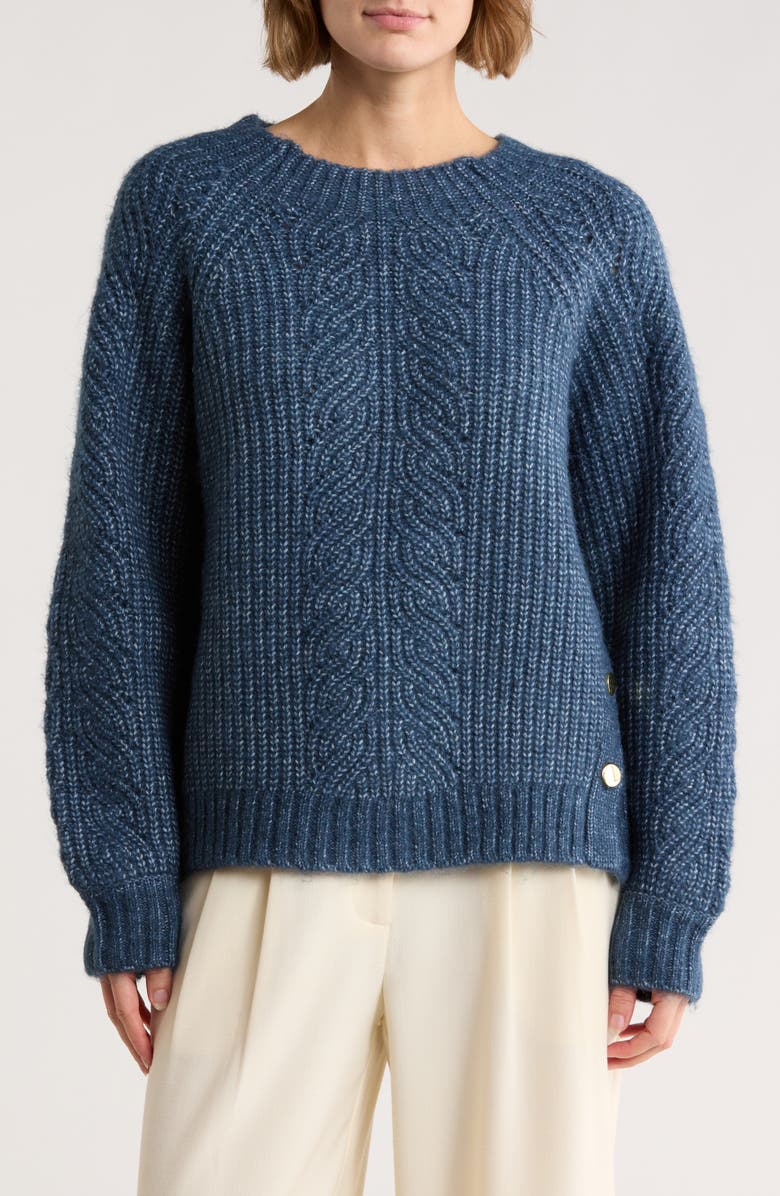 Love Token Gail Sweater, Main, color, Midnight