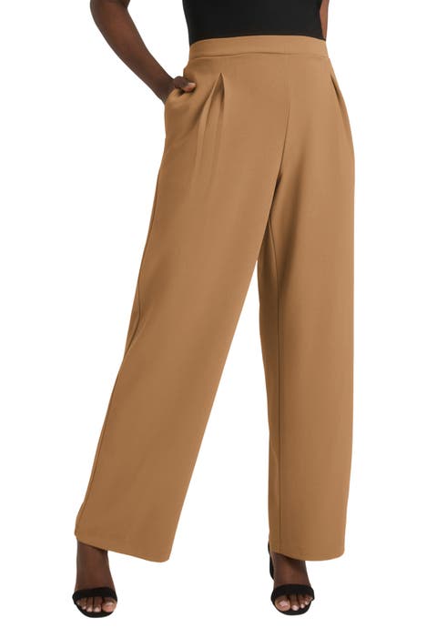 Stretch Knit Crepe Wide Leg Pant (Plus Available)