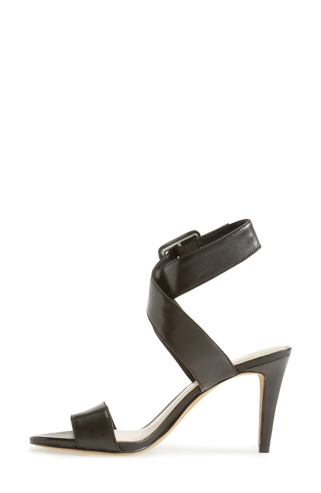 Vince Camuto 'Casara' Snake Embossed Leather Sandal, Alternate, color, 