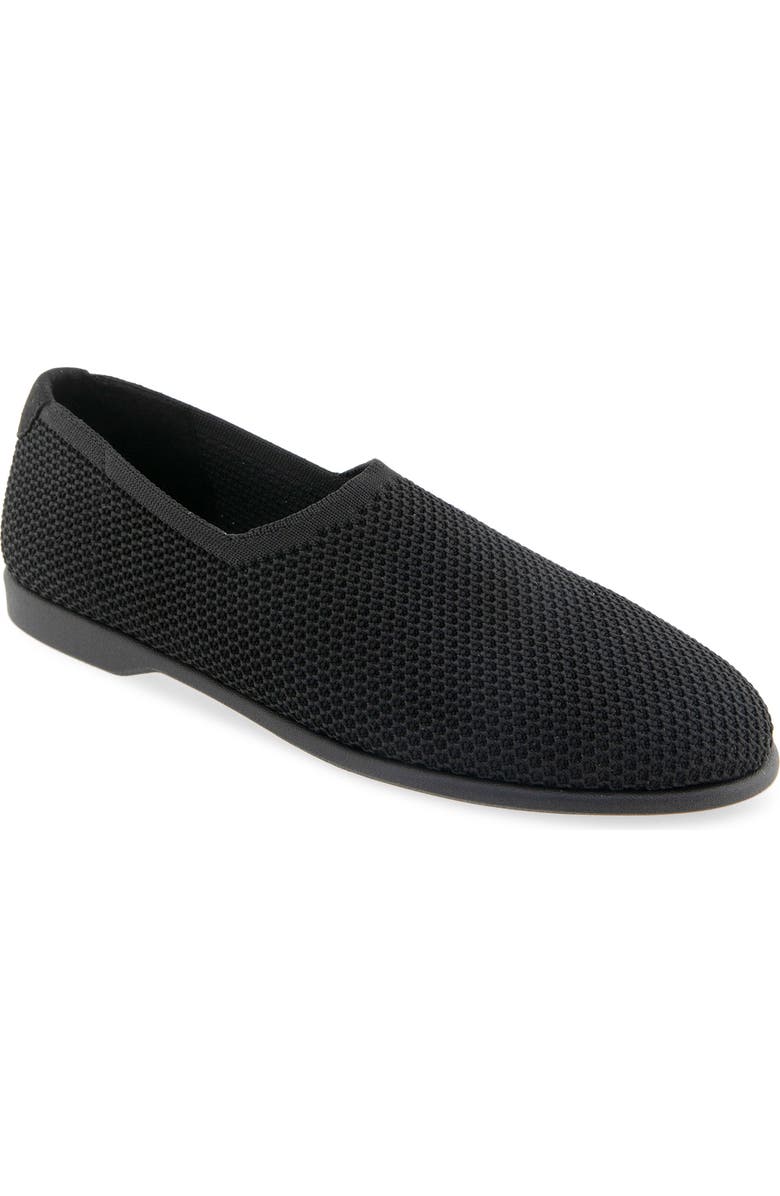 Aerosoles Nathaly Knit Flat, Main, color, Black