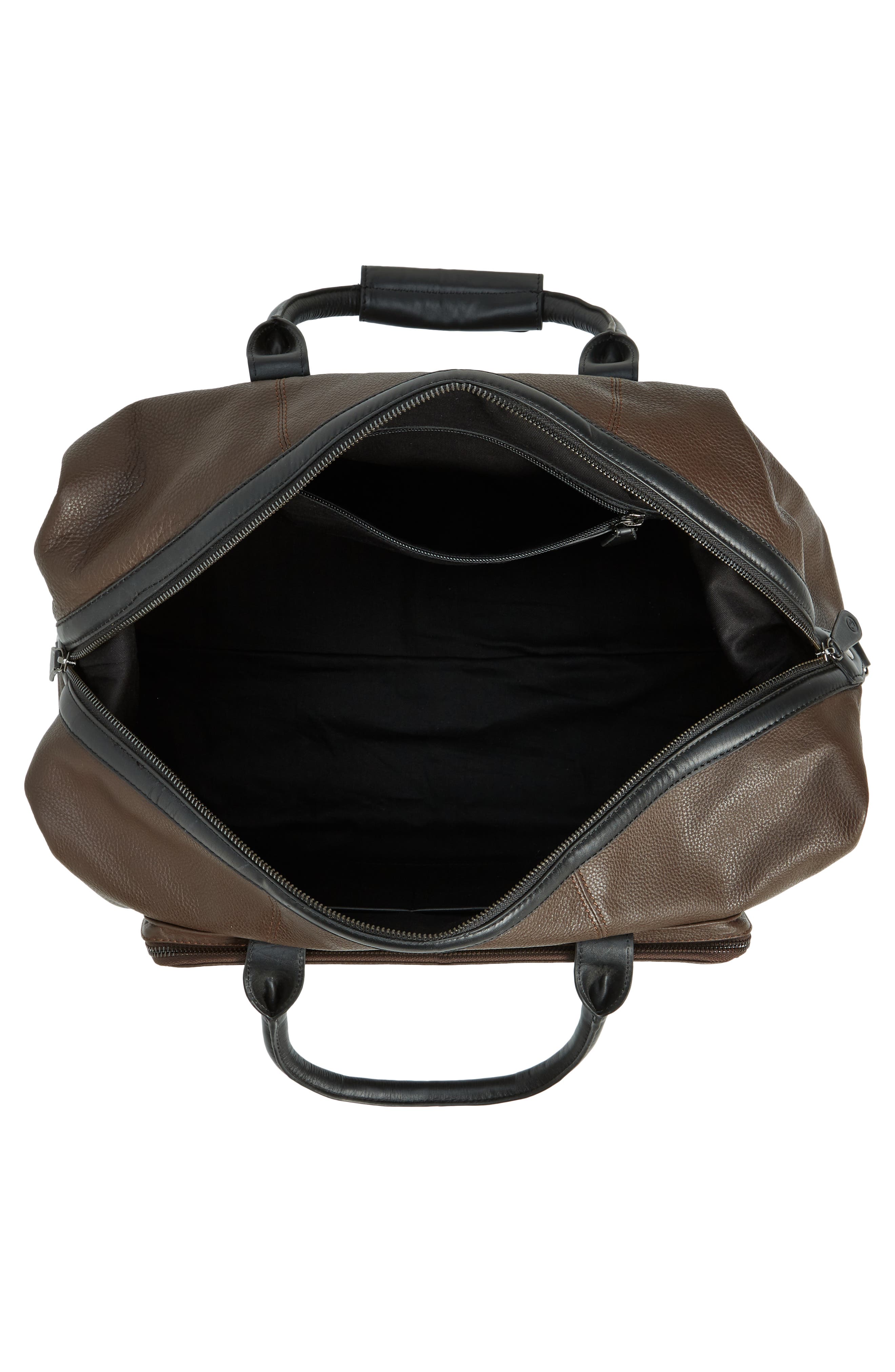 Ted Baker London Trevir Equestrian Heritage Leather Duffle Bag, Alternate, color, 