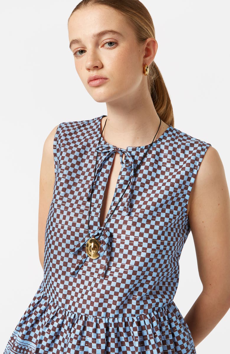 Scotch & Soda Bow Details Sleeveless Top, Alternate, color, Block Print