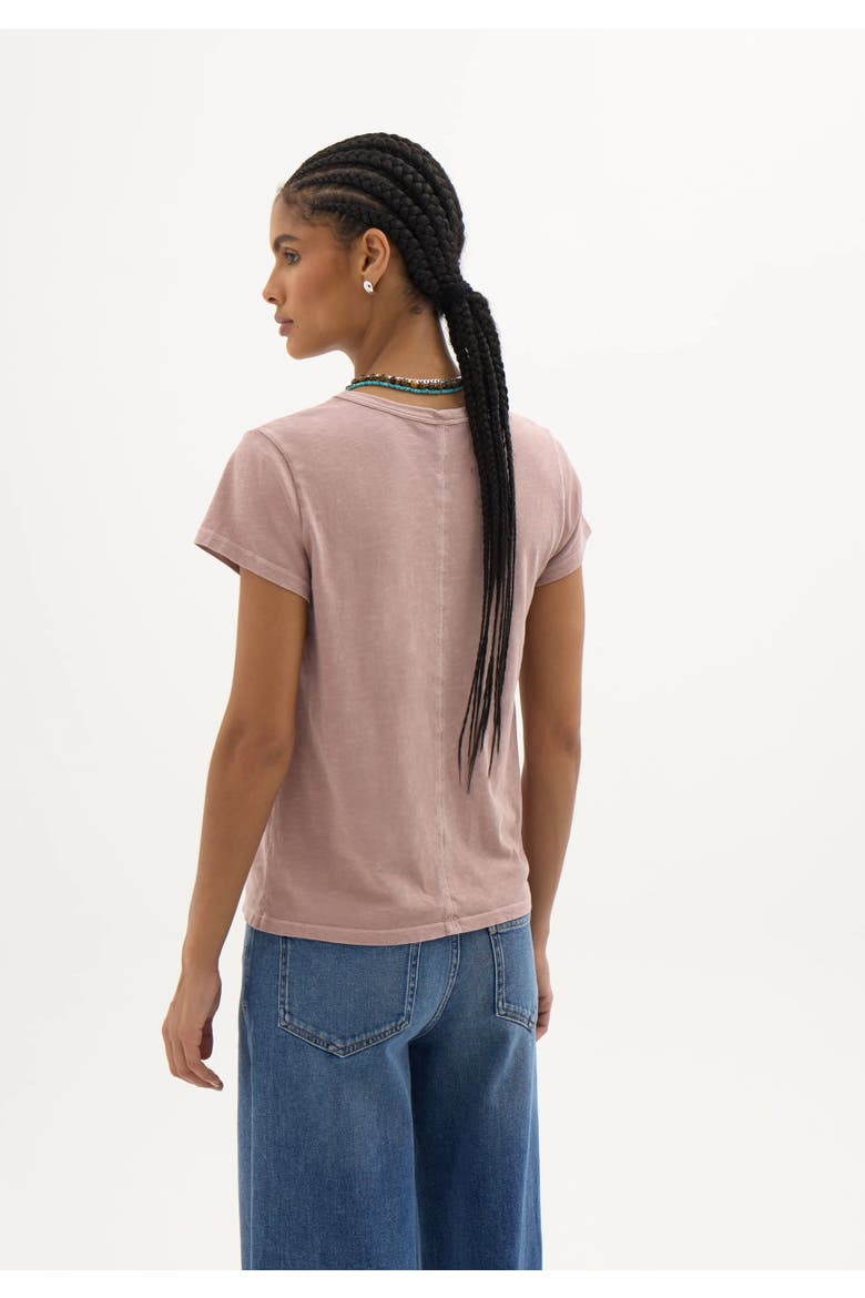 Slim Fit Slub Cotton Crew T-Shirt, Alternate, color, Rosewood Pink