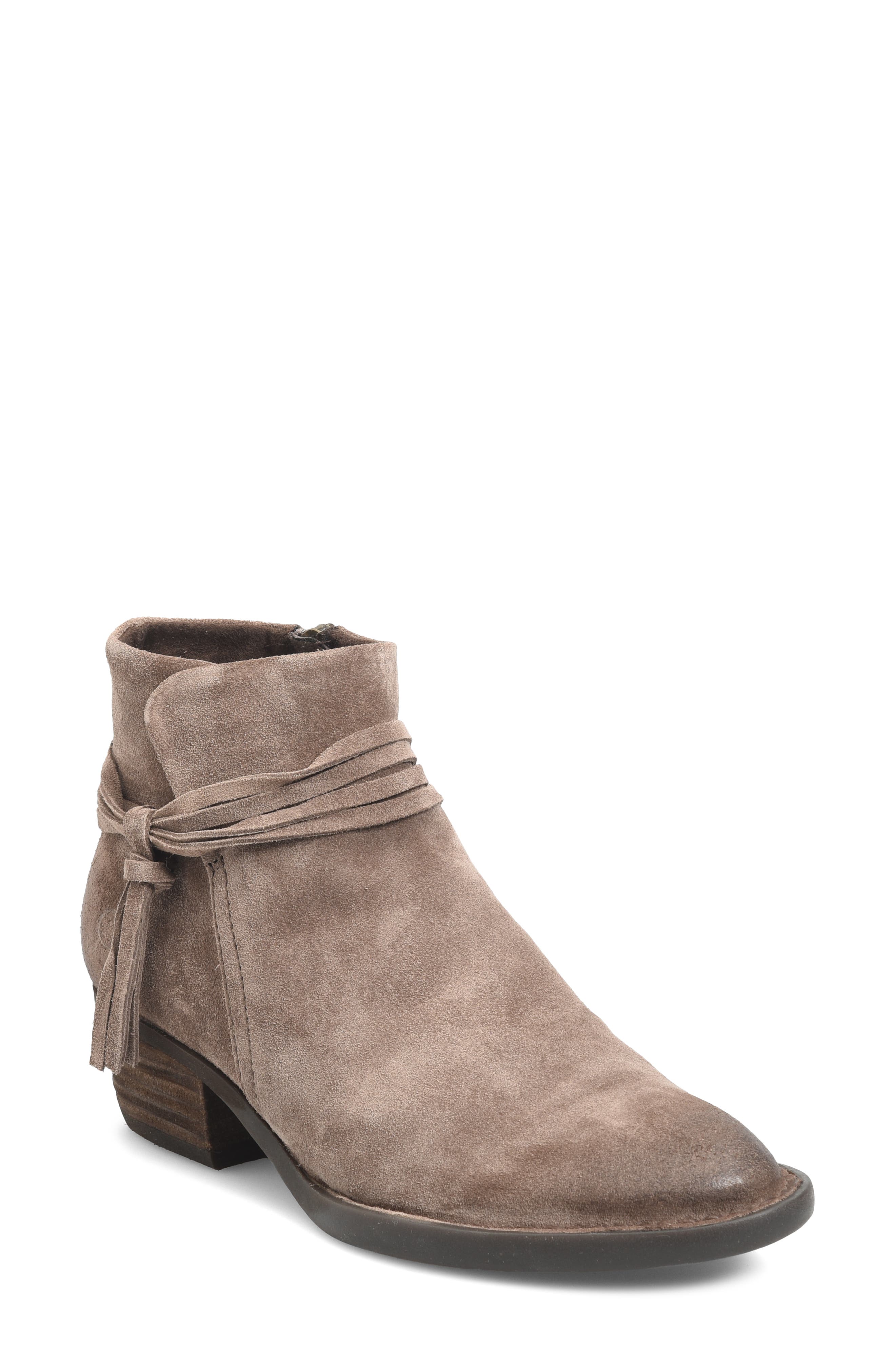 Isobelle Tassel Bootie, Main, color, TAUPE SUEDE