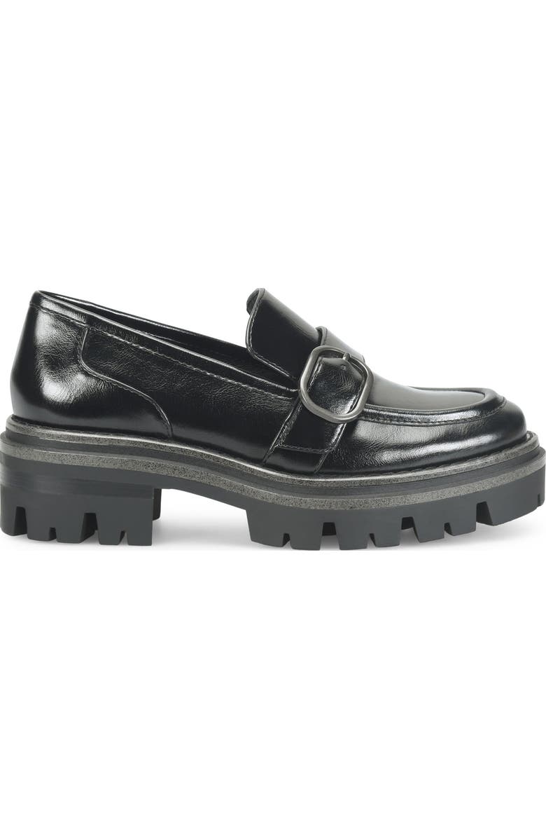 KORKS Vara Platform Loafer, Alternate, color, Black