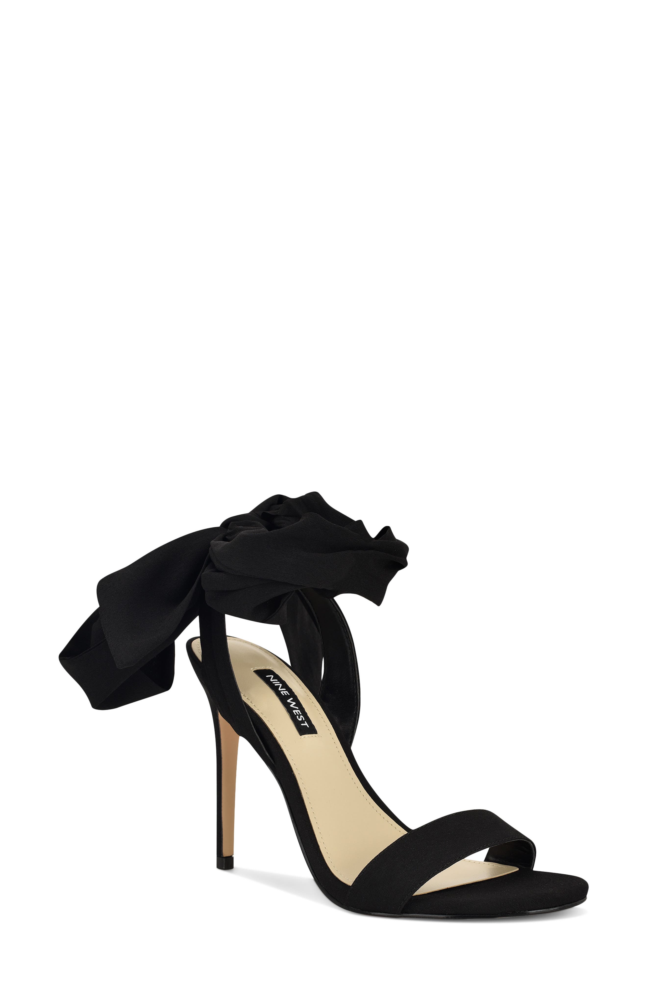 Nine West Maddie Stiletto Sandal, Main, color, Black