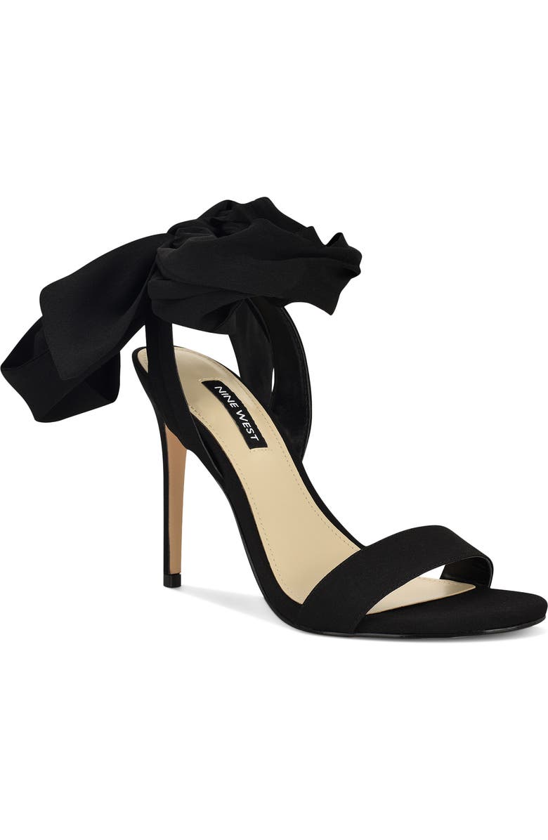 Nine West Maddie Stiletto Sandal, Main, color, Black