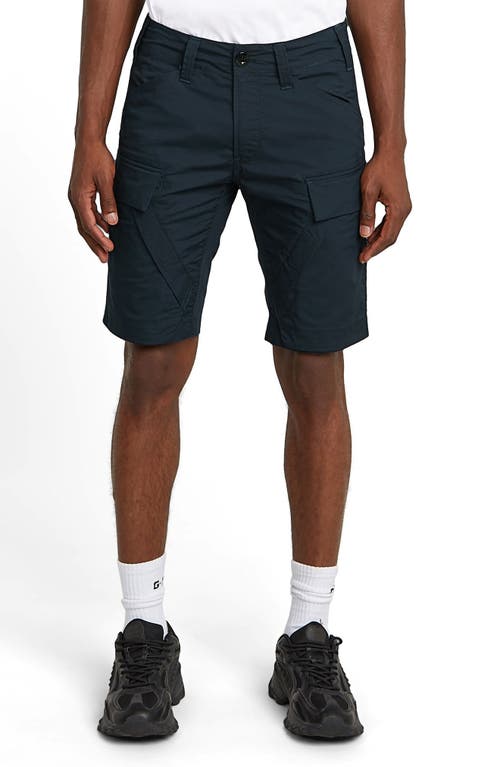 G-star 3d Regular Fit Cotton Blend Cargo Shorts In Blue