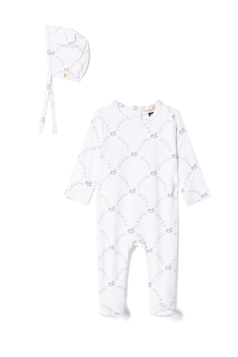 Rocking Horse Print Romper with Hat (Baby)