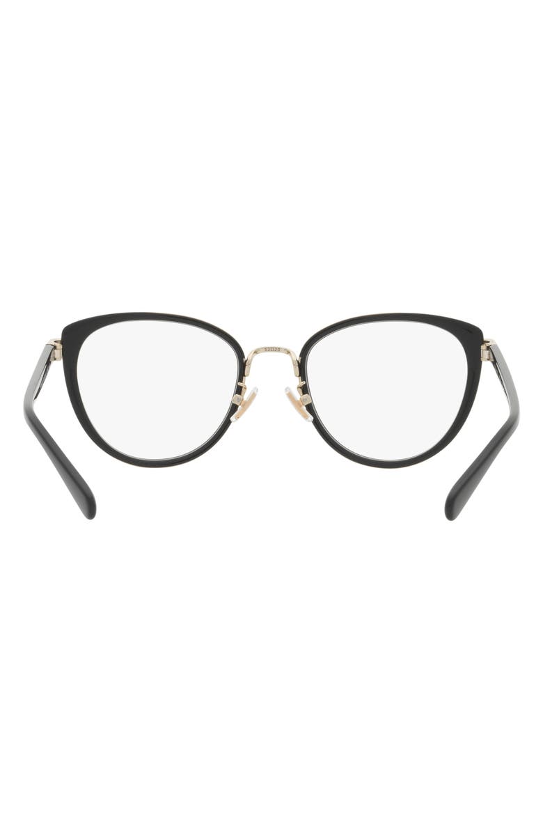 COACH 52mm Round Optical Glasses, Alternate, color, 