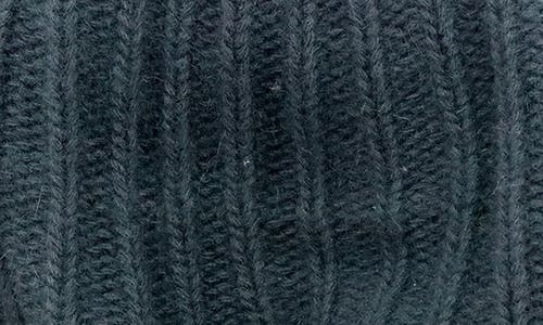 Portolano Rickrack Stitch Wool Blend Beanie In Gray