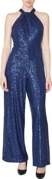 Julia Jordan Sleeveless Sequin Jumpsuit