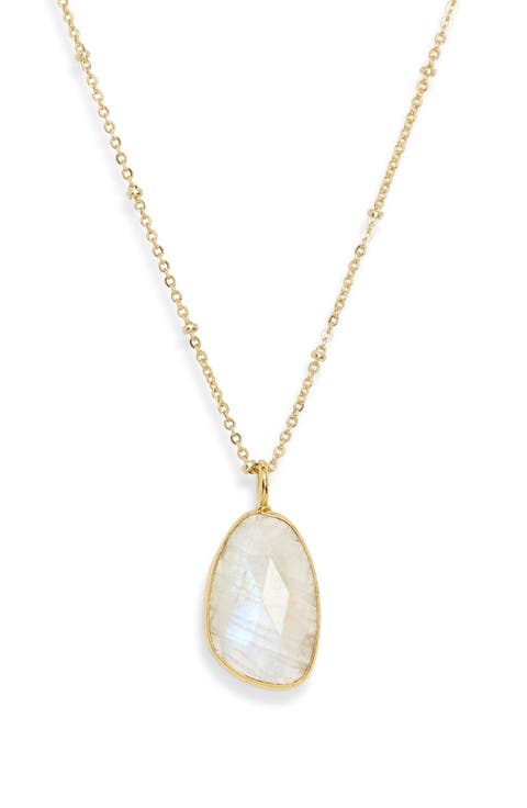 Savannah Moonstone Pendant Necklace