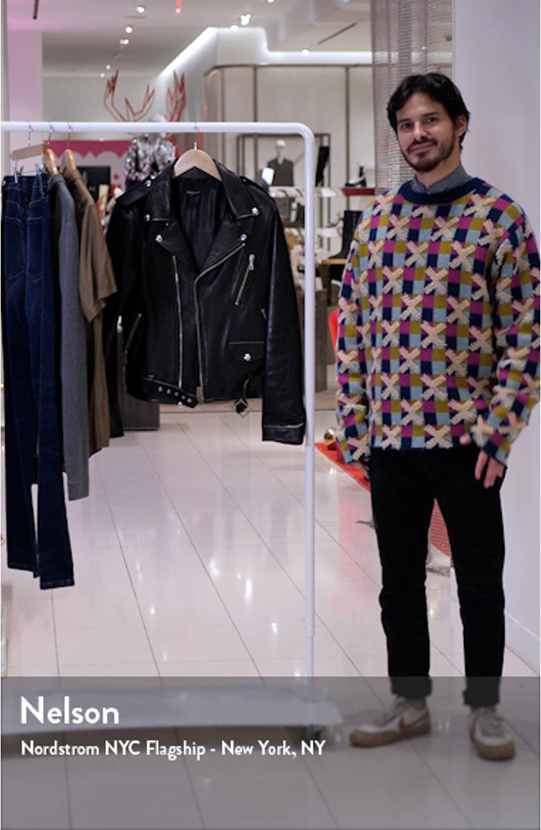 Classic Leather Moto Jacket, sales video thumbnail