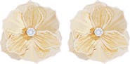 Panacea Cubic Zirconia Flower Earrings