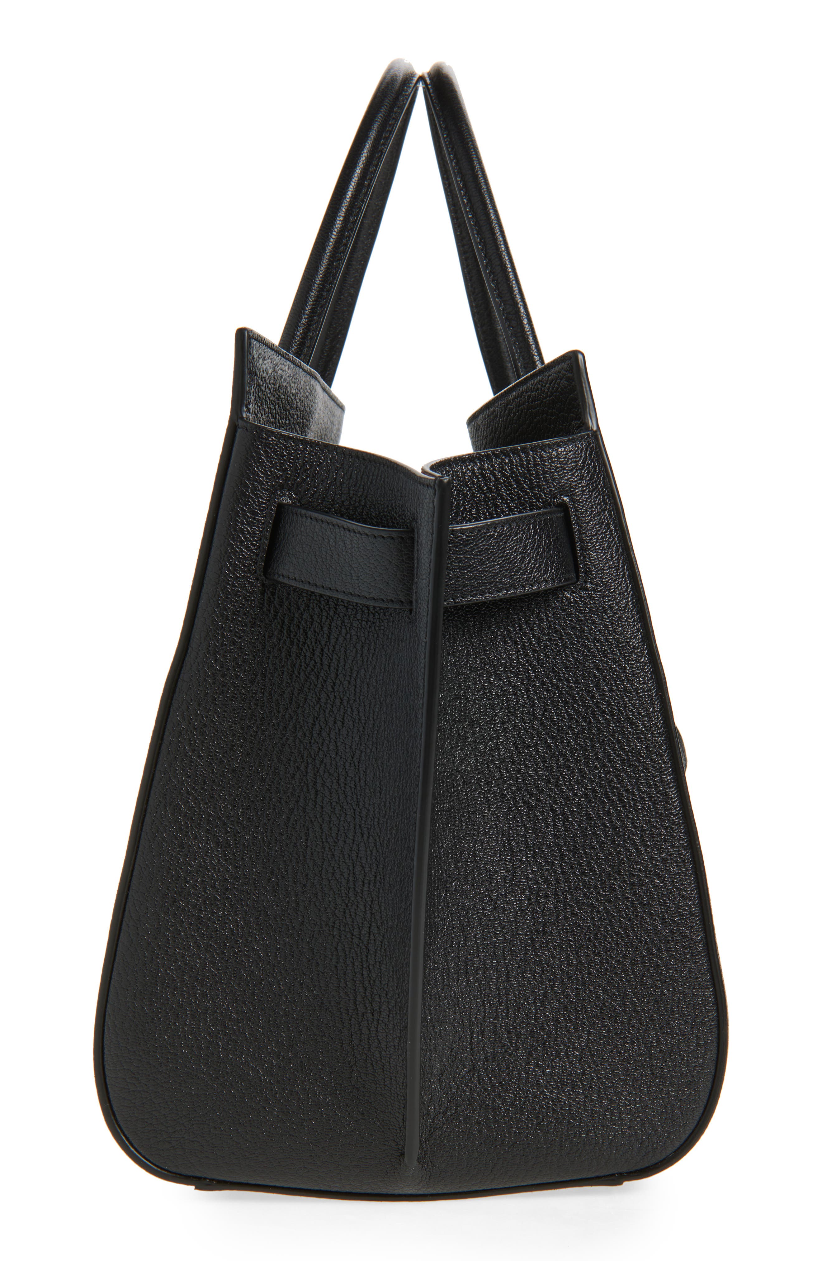 Saint Laurent Large Sac de Jour Leather Tote, Alternate, color, Black/ Toasted Brown