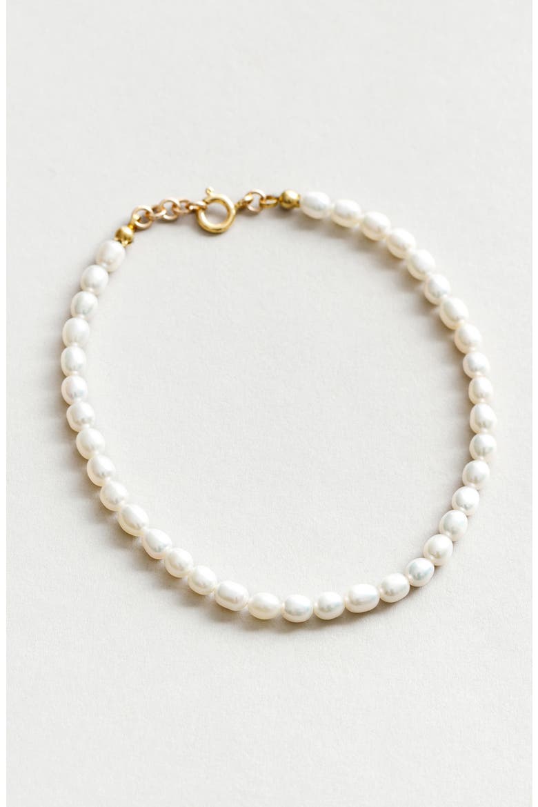 Sofia Pearl Anklet, Alternate, color, GOLD