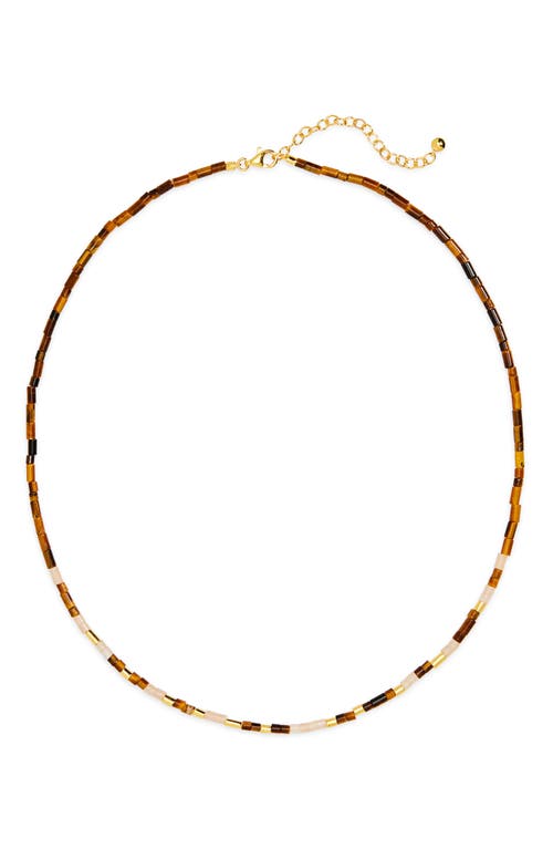 Monica Vinader Delphi Beaded Necklace In Gold