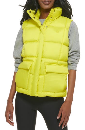 Levi's® Box Quilted Vest In Acidic Lemon