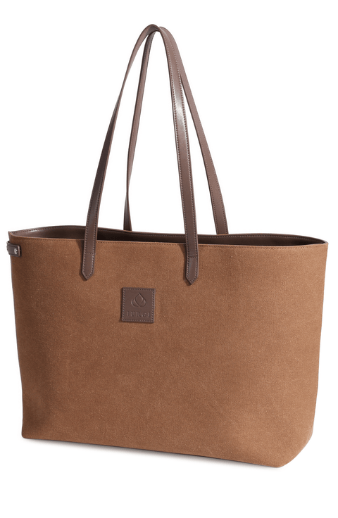 Tennis Racket Canvas and Leather Tote