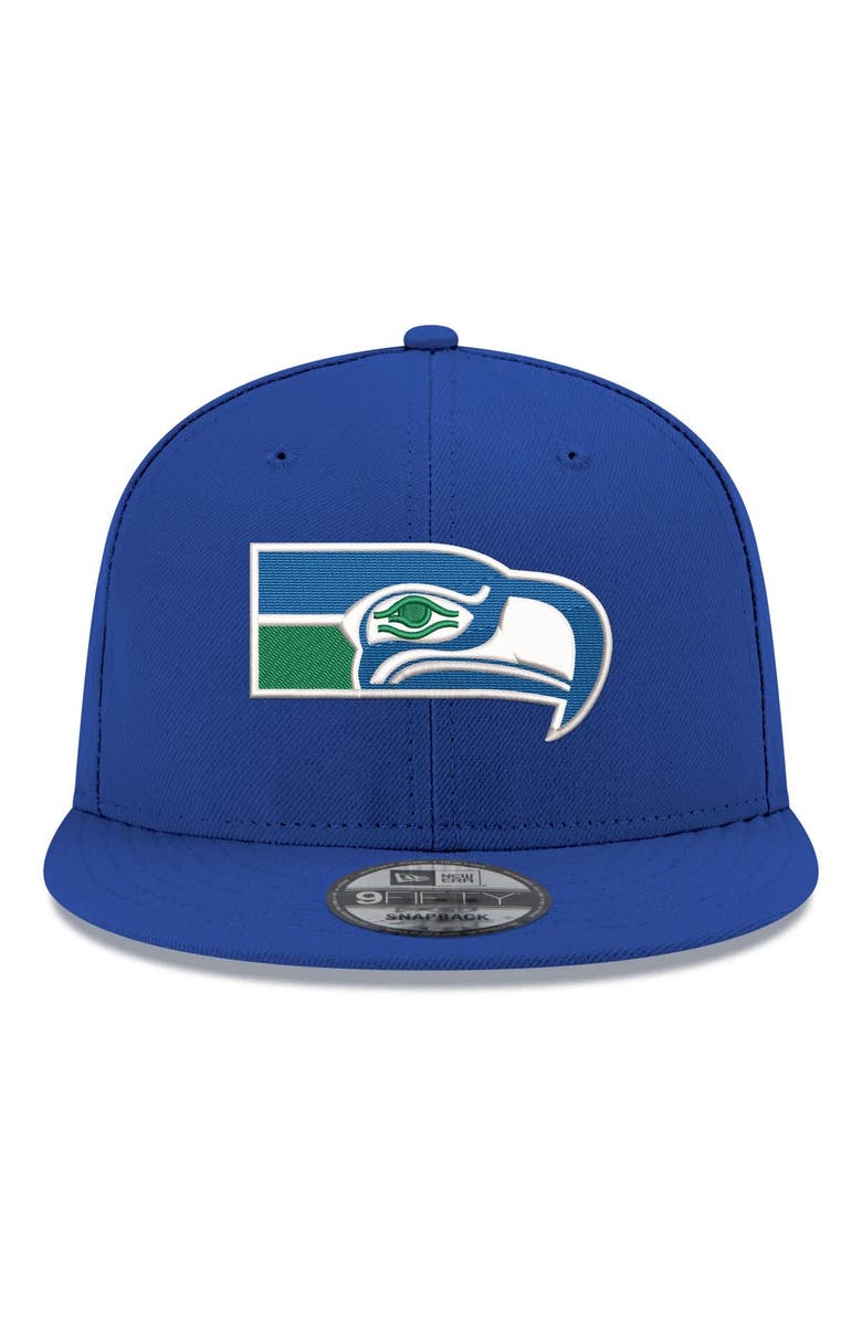 New Era Men's New Era  Royal Seattle Seahawks 9FIFTY Snapback Hat, Alternate, color, Royal