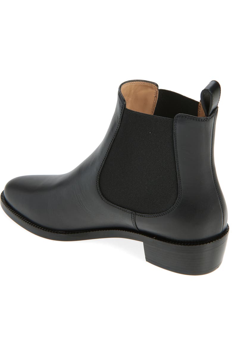 FERRAGAMO F Buckle Chelsea Boot, Alternate, color, Nero